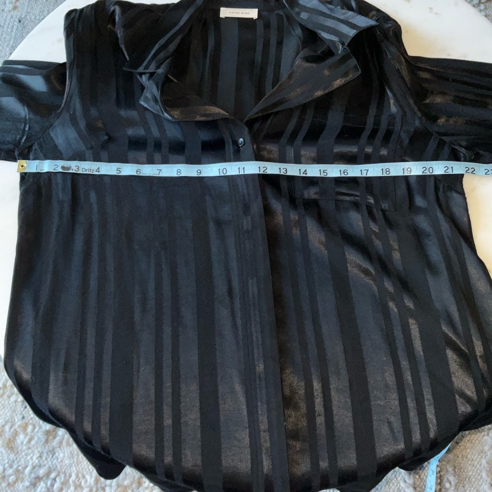 Anine Bing Ash Oversized Striped Shirt - Picture 6 of 9